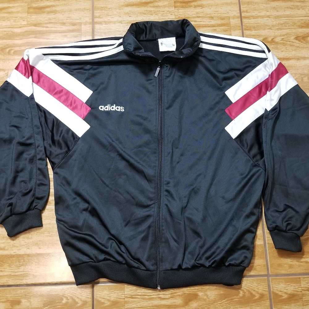 Vintage Adidas Trefoil Zip Up Jacket Size Large